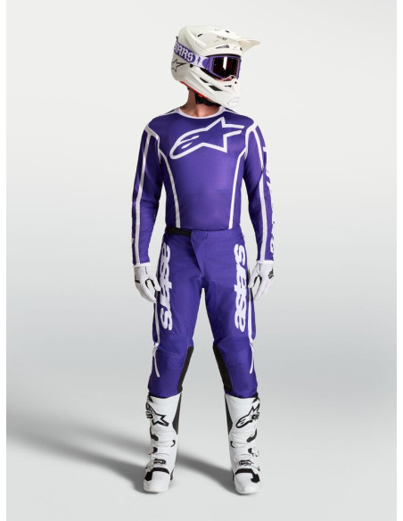 Tenue cross Alpinestars 2027 Fluid Apex V2 - Bleu Blanc