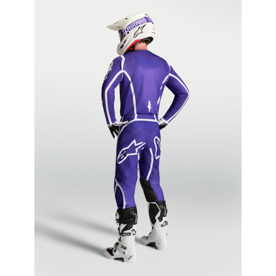 Tenue cross Alpinestars 2027 Fluid Apex V2 - Bleu Blanc