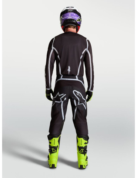 Tenue cross Alpinestars 2027 Fluid Apex V2 - Noir Argent