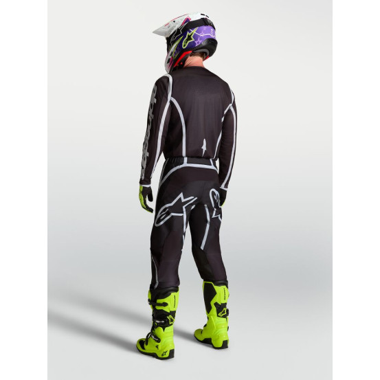 Tenue cross Alpinestars 2027 Fluid Apex V2 - Noir Argent