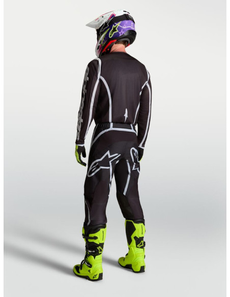 Tenue cross Alpinestars 2027 Fluid Apex V2 - Noir Argent