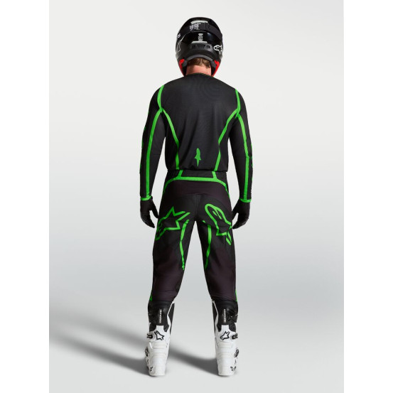 Tenue cross Alpinestars 2027 Fluid Apex V2 - Noir Vert Fluo