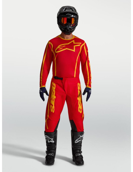 Tenue cross Alpinestars 2027 Fluid Apex V2 - Rouge Or