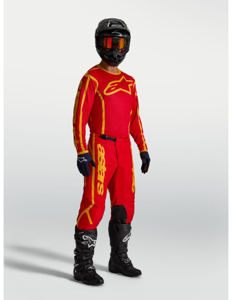 Tenue cross Alpinestars 2027 Fluid Apex V2 - Rouge Or
