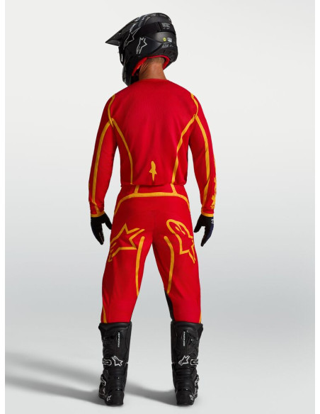 Tenue cross Alpinestars 2027 Fluid Apex V2 - Rouge Or