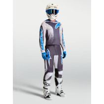 Tenue cross Alpinestars 2027 Fluid Drag - Gris Lila Bleu Ucla