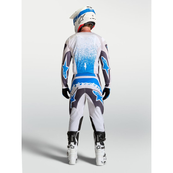 Tenue cross Alpinestars 2027 Fluid Drag - Gris Lila Bleu Ucla