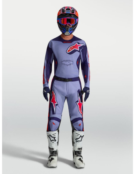 Tenue cross Alpinestars 2027 Racer Air Hunt - Violet Rose Fluo