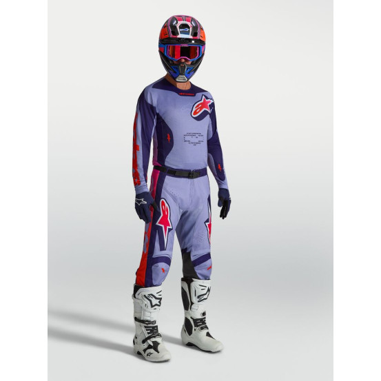 Tenue cross Alpinestars 2027 Racer Air Hunt - Violet Rose Fluo