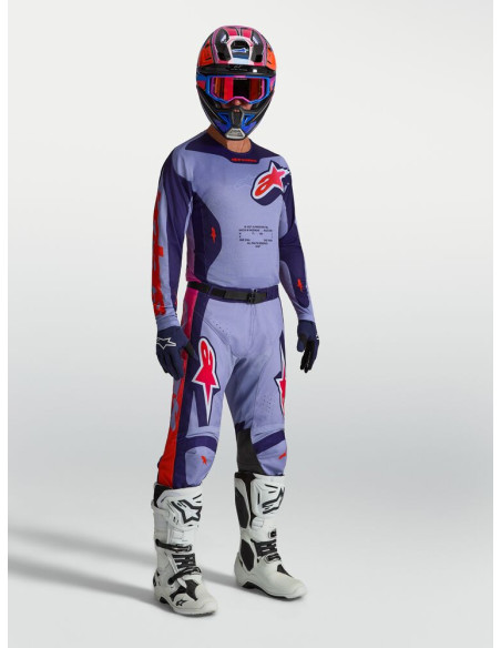 Tenue cross Alpinestars 2027 Racer Air Hunt - Violet Rose Fluo