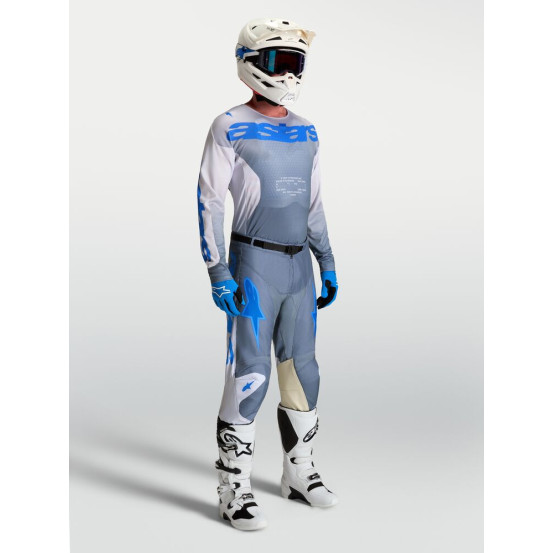 Tenue cross Alpinestars 2027 Racer Amber - Gris Lila Bleu Ucla