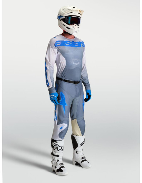 Tenue cross Alpinestars 2027 Racer Amber - Gris Lila Bleu Ucla
