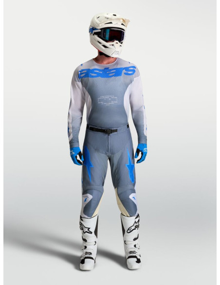 Tenue cross Alpinestars 2027 Racer Amber - Gris Lila Bleu Ucla