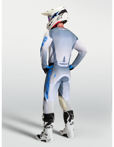 Tenue cross Alpinestars 2027 Racer Amber - Gris Lila Bleu Ucla
