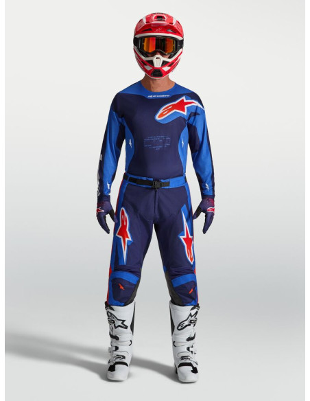 Tenue cross Alpinestars 2027 Racer Hunt - Bleu Rouge