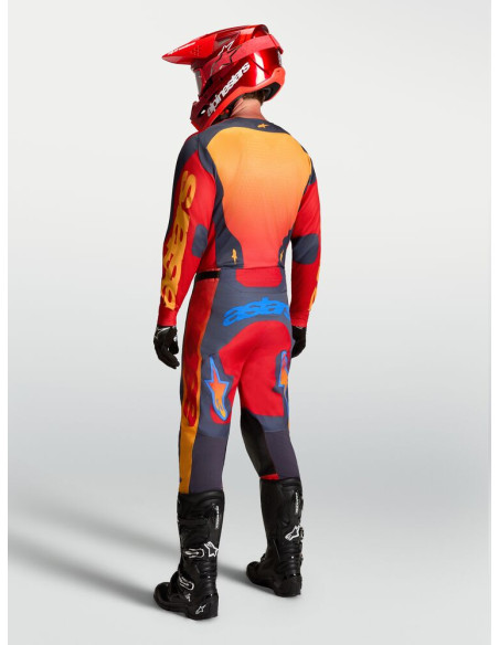 Tenue cross Alpinestars 2027 Racer Hunt - Rouge Gris Corail