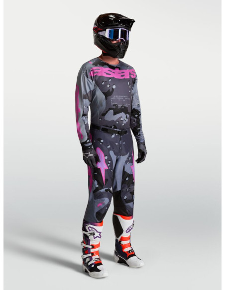 Tenue cross Alpinestars 2027 Racer Lone - Camo Gris Violet