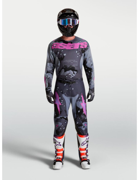 Tenue cross Alpinestars 2027 Racer Lone - Camo Gris Violet