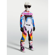Tenue cross Alpinestars 2027 Supertech Dyna - Blanc Bleu Noir Violet