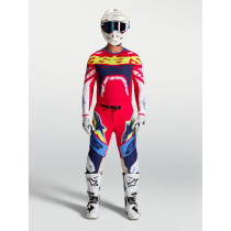 Tenue cross Alpinestars 2027 Supertech Dyna - Rouge Blanc Bleu