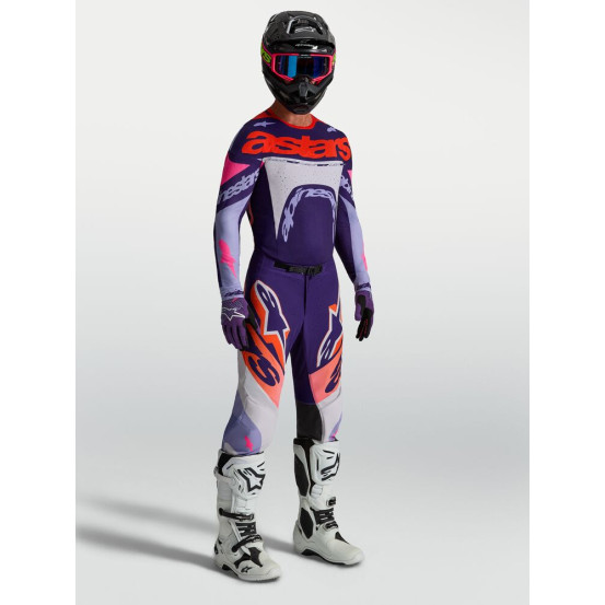 Tenue cross Alpinestars 2027 Supertech Dyna - Violet Rose Fluo