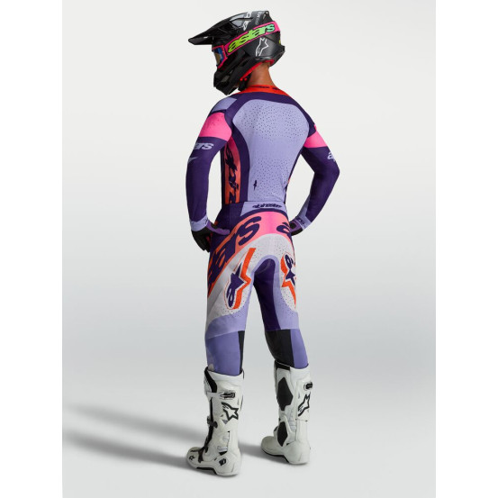 Tenue cross Alpinestars 2027 Supertech Dyna - Violet Rose Fluo