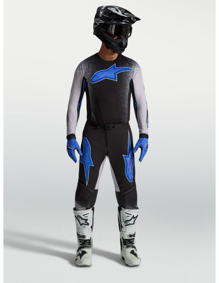 Tenue cross Alpinestars 2027 Supertech Hiten AFD - Noir Lila Bleu
