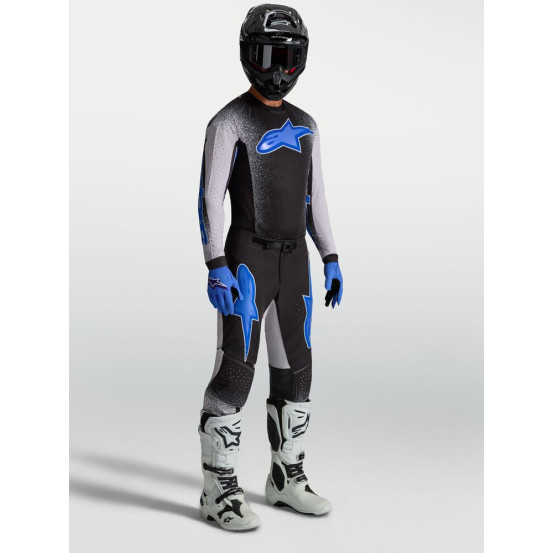 Tenue cross Alpinestars 2027 Supertech Hiten AFD - Noir Lila Bleu