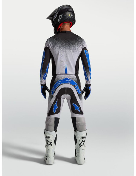 Tenue cross Alpinestars 2027 Supertech Hiten AFD - Noir Lila Bleu