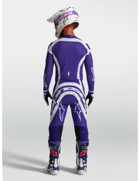 Tenue cross Alpinestars 2027 Supertech Vesta - Bleu Blanc