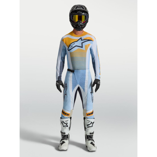 Tenue cross Alpinestars 2027 Techstar Maven - Bleu Tangerine Noir