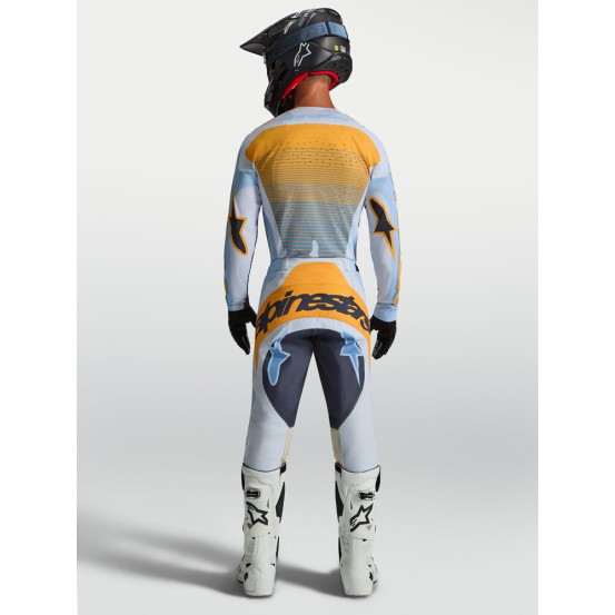 Tenue cross Alpinestars 2027 Techstar Maven - Bleu Tangerine Noir