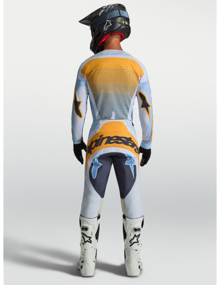 Tenue cross Alpinestars 2027 Techstar Maven - Bleu Tangerine Noir