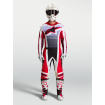 Tenue cross Alpinestars 2027 Techstar Maven - Rouge Blanc Lavande Noir 2