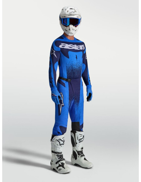 Tenue cross Alpinestars 2027 Techstar Swan - Bleu Ucla Bleu