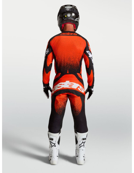 Tenue cross Alpinestars 2027 Techstar Swan - Rouge Noir Blanc