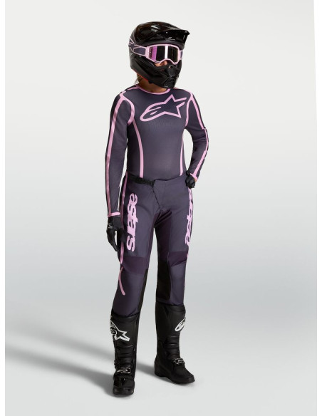Tenue cross femme Alpinestars 2027 Stella Fluid Apex V2 - Gris Rose