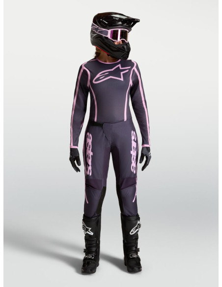 Tenue cross femme Alpinestars 2027 Stella Fluid Apex V2 - Gris Rose