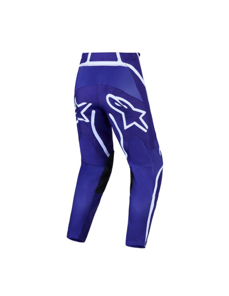 Pantalon cross Alpinestars 2027 Fluid Apex V2 Lila - Bleu Blanc