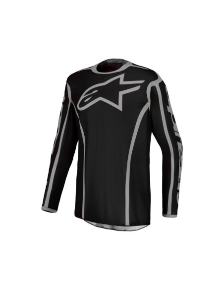 Maillot cross Alpinestars 2027 Fluid Apex V2 - Noir Argent