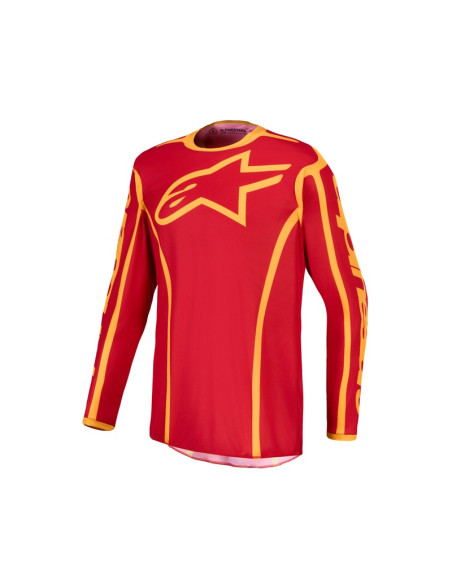 Maillot cross Alpinestars 2027 Fluid Apex V2 - Rouge Or