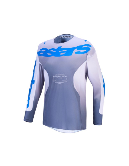 Maillot cross Alpinestars 2027 Racer Amber - Gris Lila Bleu Ucla