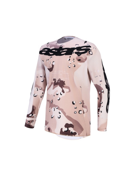 Maillot cross Alpinestars 2027 Racer Lone - Camo Désert Noir