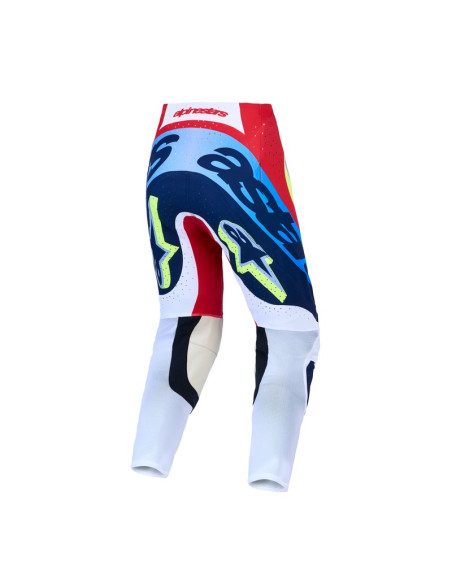 Pantalon cross Alpinestars 2027 Supertech Dyna - Rouge Blanc Bleu