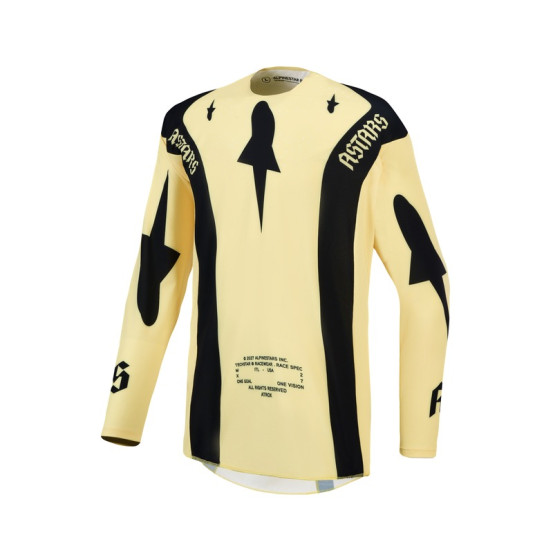 Maillot cross Alpinestars 2027 Techstar Atrox - Jaune Noir