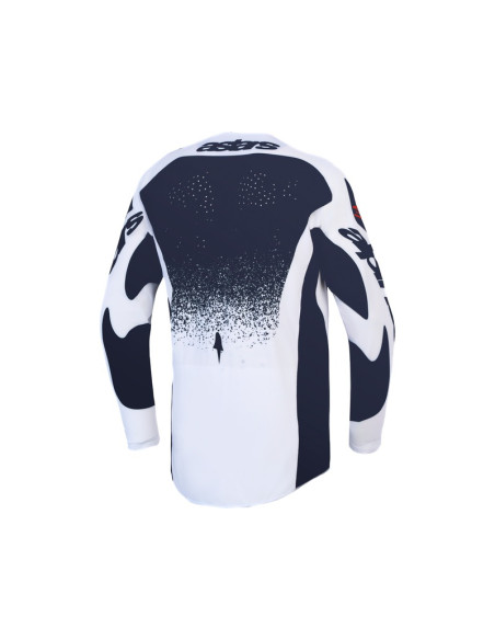Maillot cross Alpinestars 2027 Techstar Swan - Lila Gris Rouge Fluo