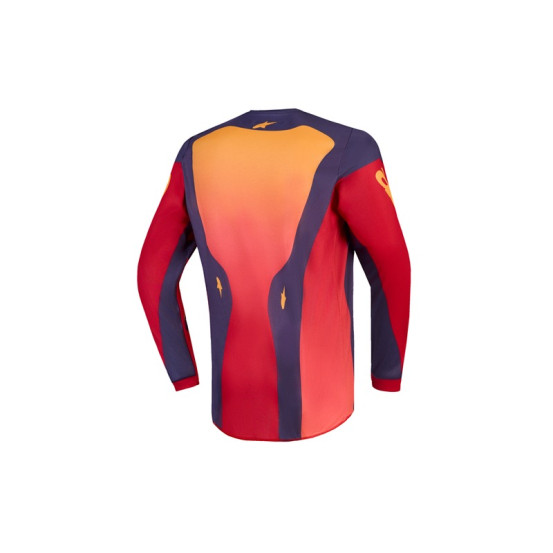 Maillot cross enfant Alpinestars 2027 Fluid Hunt - Rouge Gris Corail