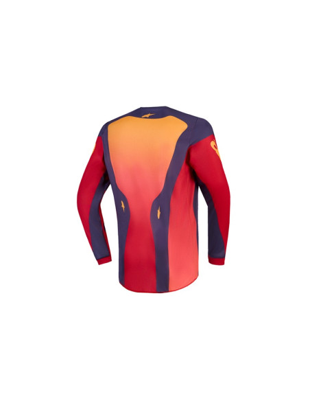 Maillot cross enfant Alpinestars 2027 Fluid Hunt - Rouge Gris Corail
