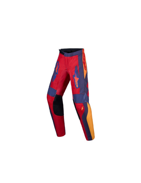 Pantalon cross enfant Alpinestars 2027 Fluid Hunt - Rouge Gris Corail