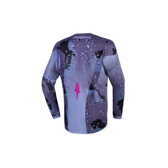 Maillot cross enfant Alpinestars 2027 Fluid Lone - Camo Gris Violet